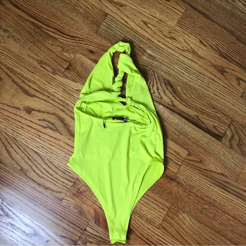 Zara Lime Green Bodysuit NWT - Picture 7 of 9